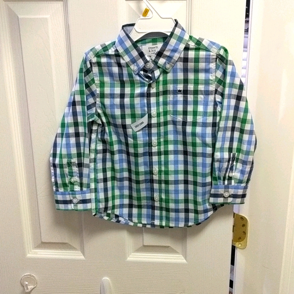 Boys Crown and Ivy, 3T, button up Shirt